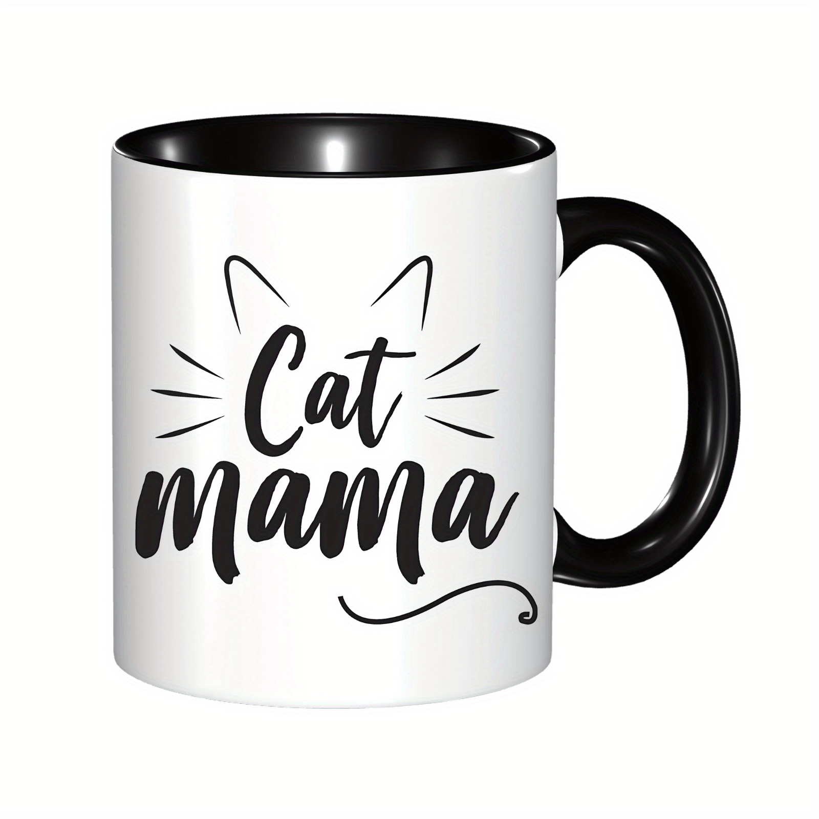 Cat Mama Mug, Gift for Mom, 11 oz Kitty Coffee Mug