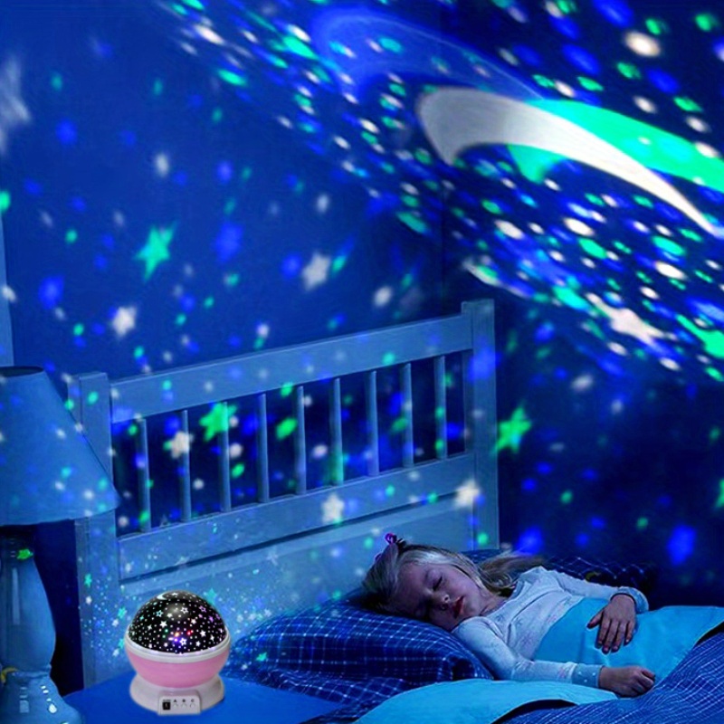 Romantic LED Starry Night Lamp 3D Star Projector Light for Bedroom Decor,  USB Music Galaxy Sky Projector Lights