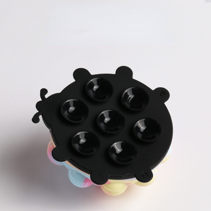 Squeeze Stress Relief Toy with 3D Ball & Silicone Suction Cup