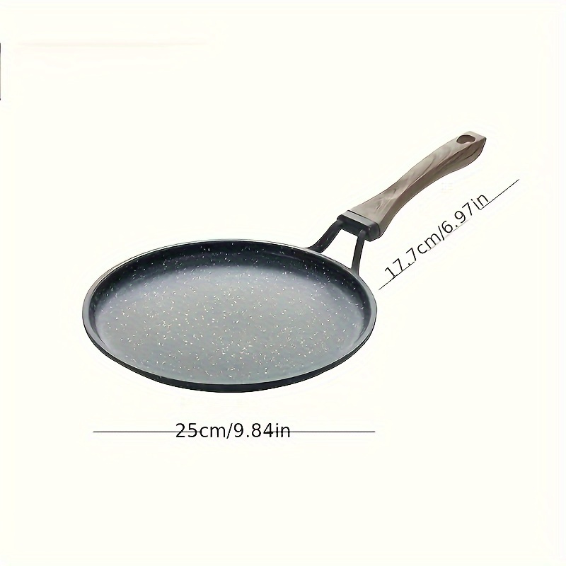 1pc Crepe Pans, 10 Aluminum Oval Comal Griddle For Making Tortillas,  Quesadillas, Fajitas, Pancakes, French Toast, For Induction Cooker, PFOA  Free, C