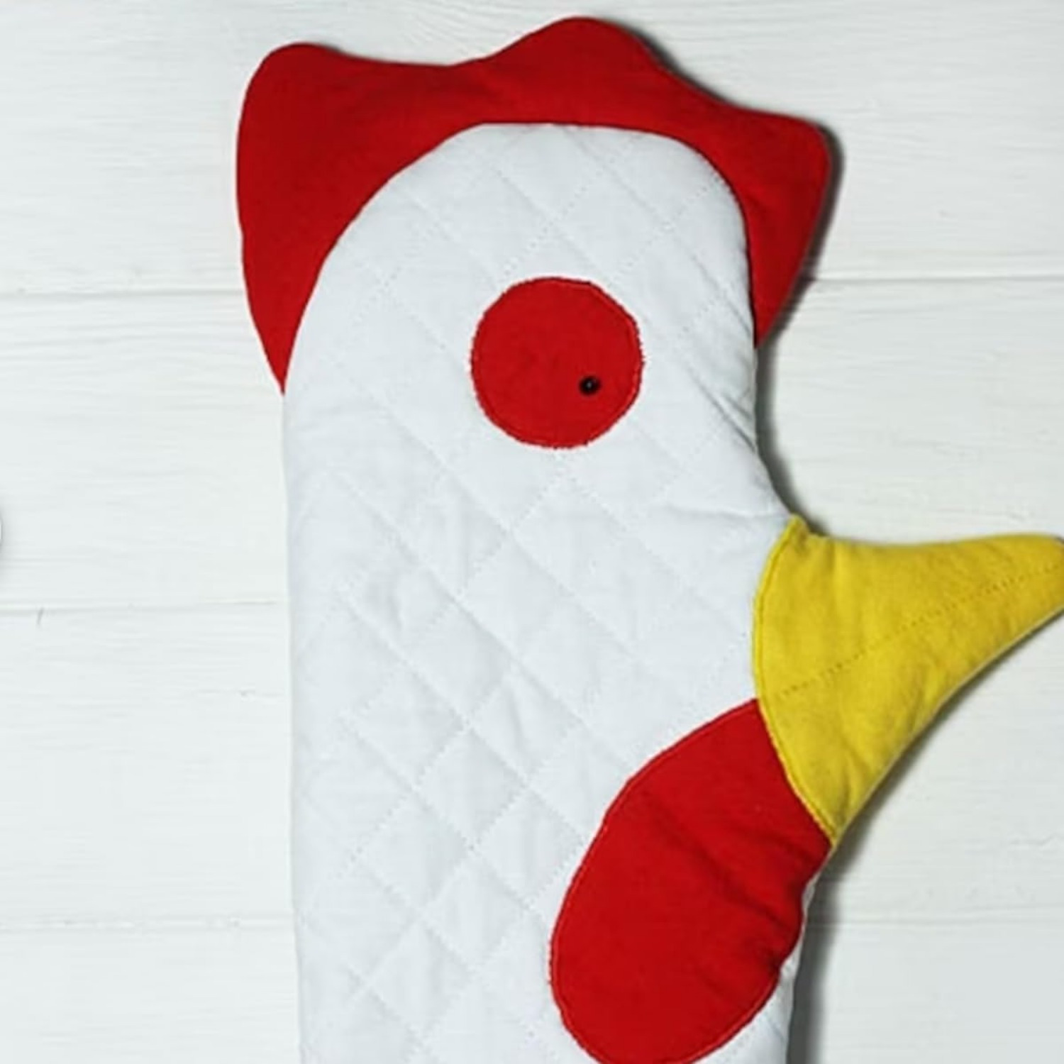  Rooster Trim Oven Mitts, Washable Cute Oven Mitts