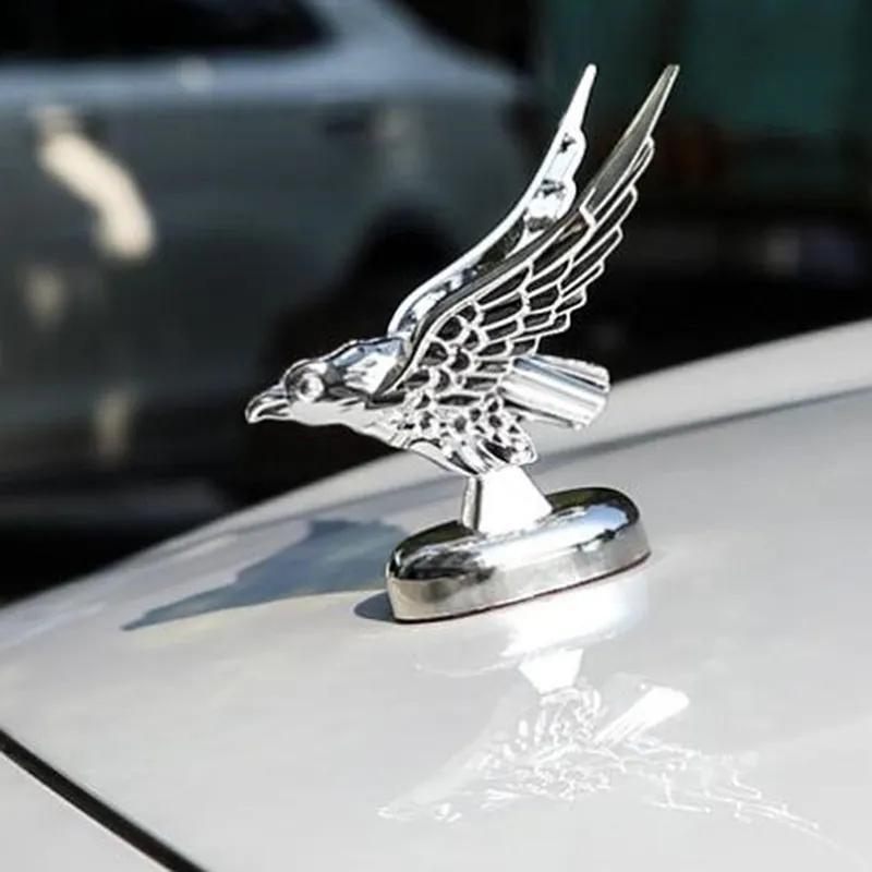Exterior Decoration 1pc Car Bonnet Front Hood Eagle Ornament Badge Auto  Front Cover 3D Eagle Emblem Car Modification Accessories
