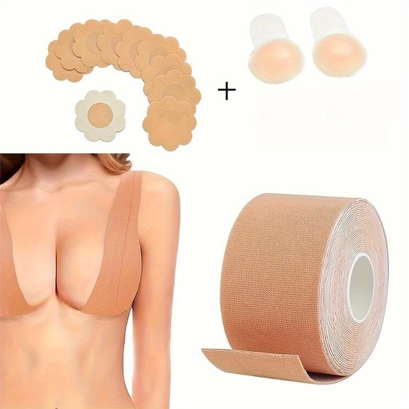 Bra Set 1 Pair Silicone Tape Adhesive Underwear Accessories Women