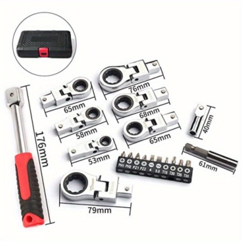 Craftsman flex head ratchet deals wrench set