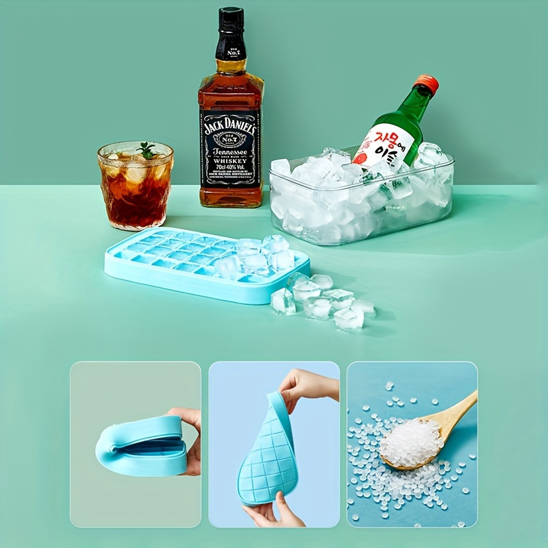 Silicone Ice Tray Large-capacity Ice Cube Mold Household Ice