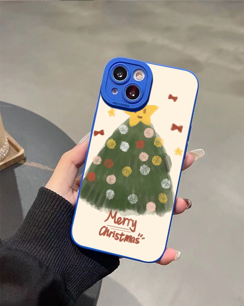 christmas tree christmas gifts graphic silicone phone case Temu