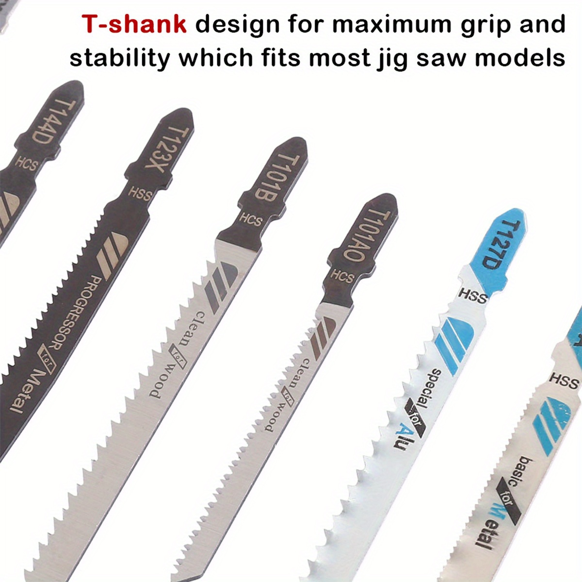 20pcs Jigsaw Blades Set T Shaft Hcs Assorted Jig Saw Blades For
