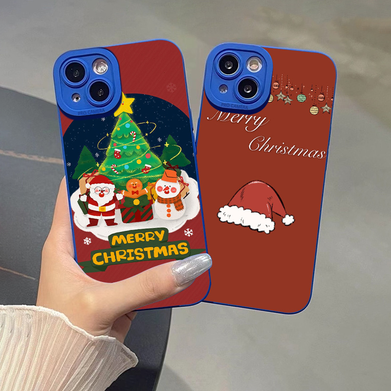 christmas christmas hats graphic silicone phone case Temu