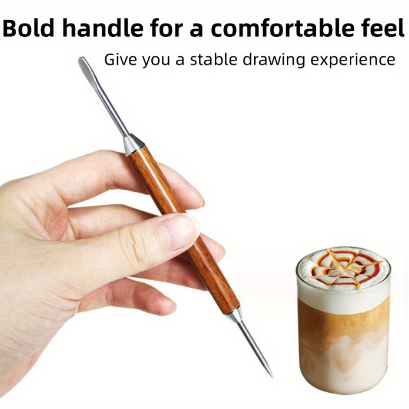 Stainless-Steel Coffee Latte Art Pen Fancy Stitch Barista Tool - AWJL23105  - IdeaStage Promotional Products