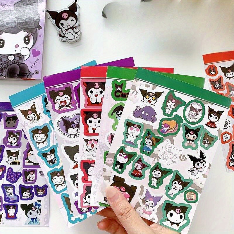 Sanrio Sticker Book Cute Hello Kitty Cinnamoroll Kuromi MyMelody Kids Hand  Account Decorative Sticker Stationery School supplies - AliExpress