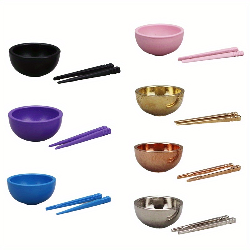1:12 Dollhouse Bowl Kitchen Tableware Model Decor Toy Doll House Accessories