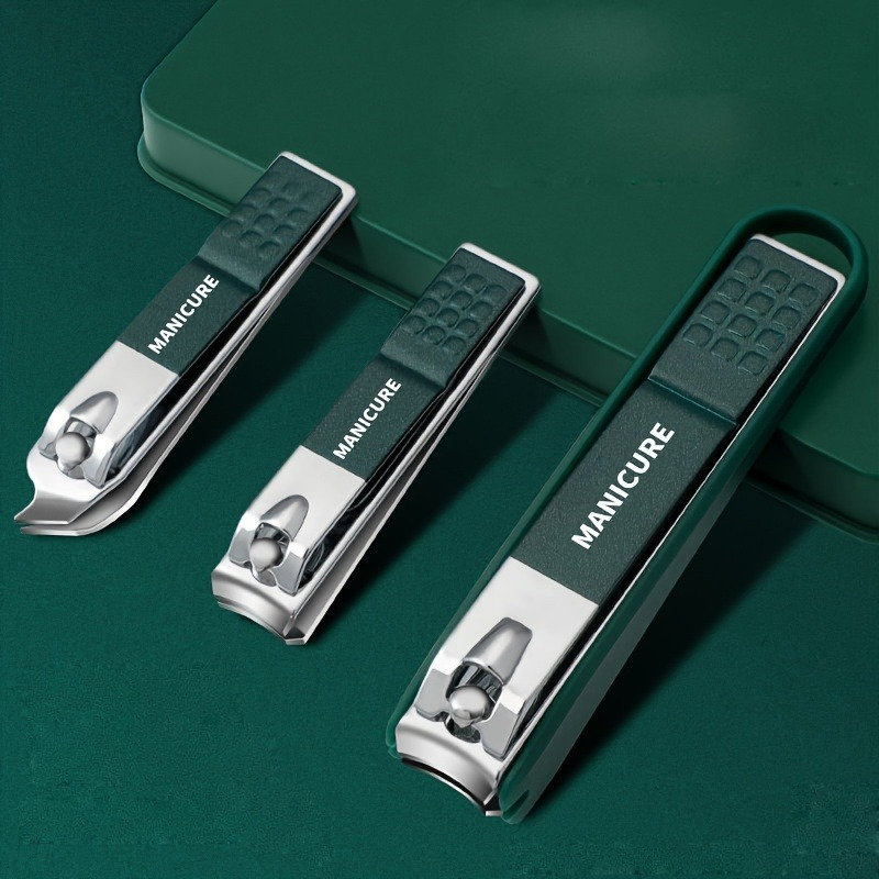 4pcs Nail Clipper Set Fingernail & Toenail Cutter Manicure Tool