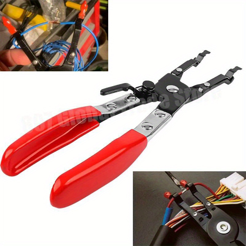 1Pcs Red Universal Car Soldering Aid Pliers Tool Hold 2 Wires