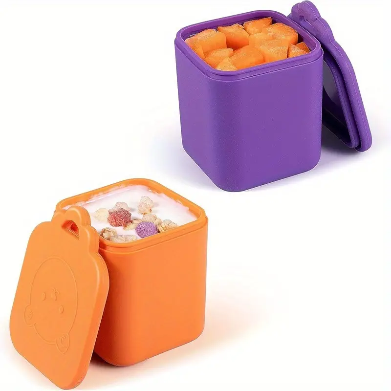 Lunch Boxes, Mini Salad Ketchup Box With Lid, Snack Condiment