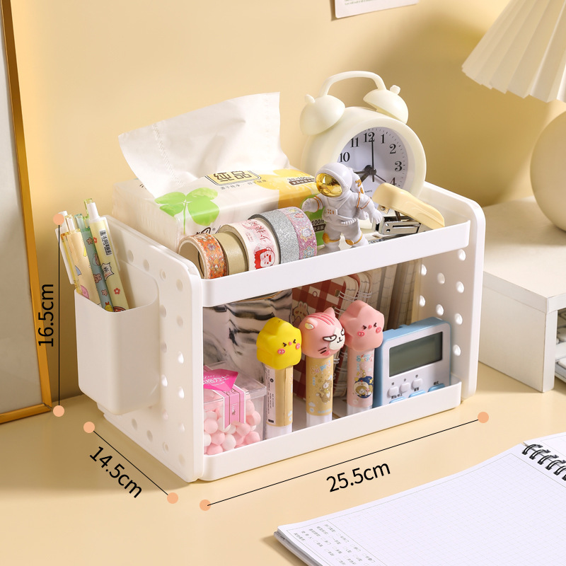 1pc Multi-capa Cosméticos Almacenamiento Rack, Vanity Maquillaje Perfume  Display Rack, Escritorio Stationary Skincare Sundries Almacenamiento  Organizador, Gran Capacidad Almacenamiento Estante Para Baño Countertop -  Temu