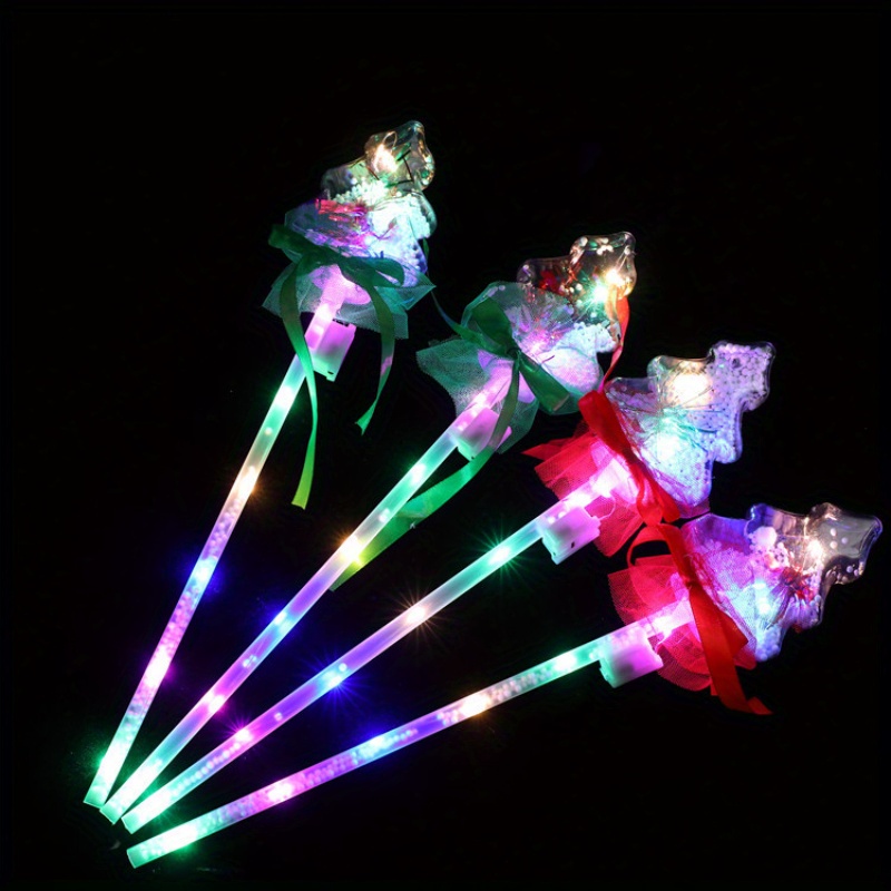 LED Magic Fairy Stick Christmas Tree Wands Rave Toy Light-up Magic