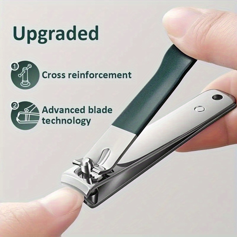 1pc Upgraded Nail Clipper Set With Splash-proof Catcher For Thick
