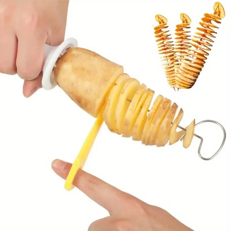 Spiral Potato Cutter Twisted Potato Tower Whirlwind - Temu
