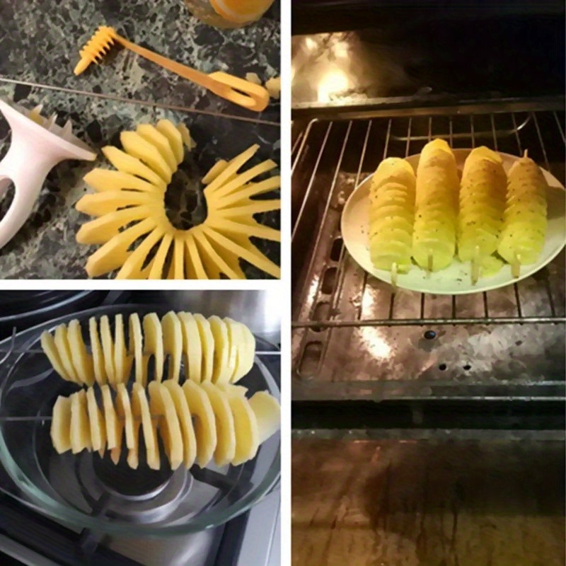 Spiral Potato Cutter Twisted Potato Tower Whirlwind - Temu