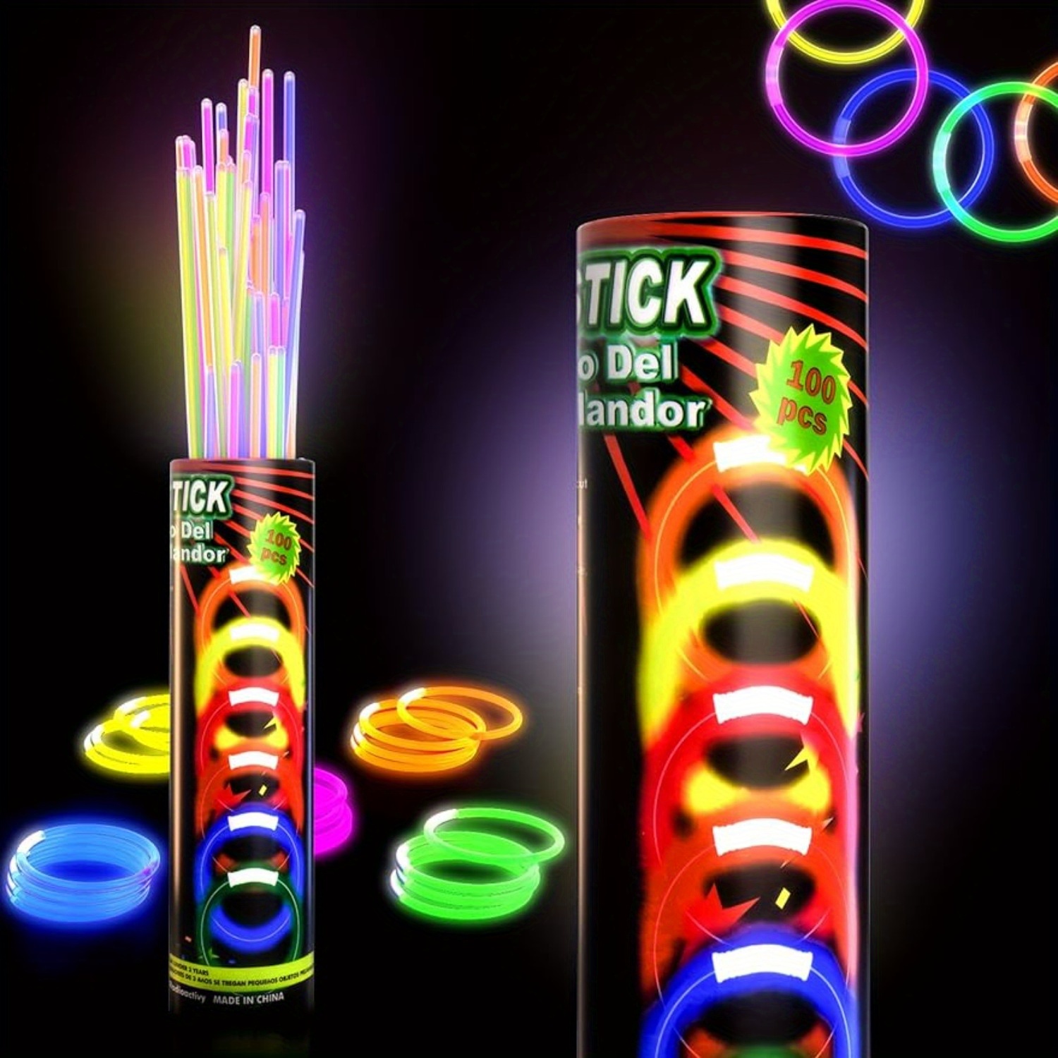 Dropship 12 PCS Light Up LED Pop Tubes; Glow Sticks Necklaces