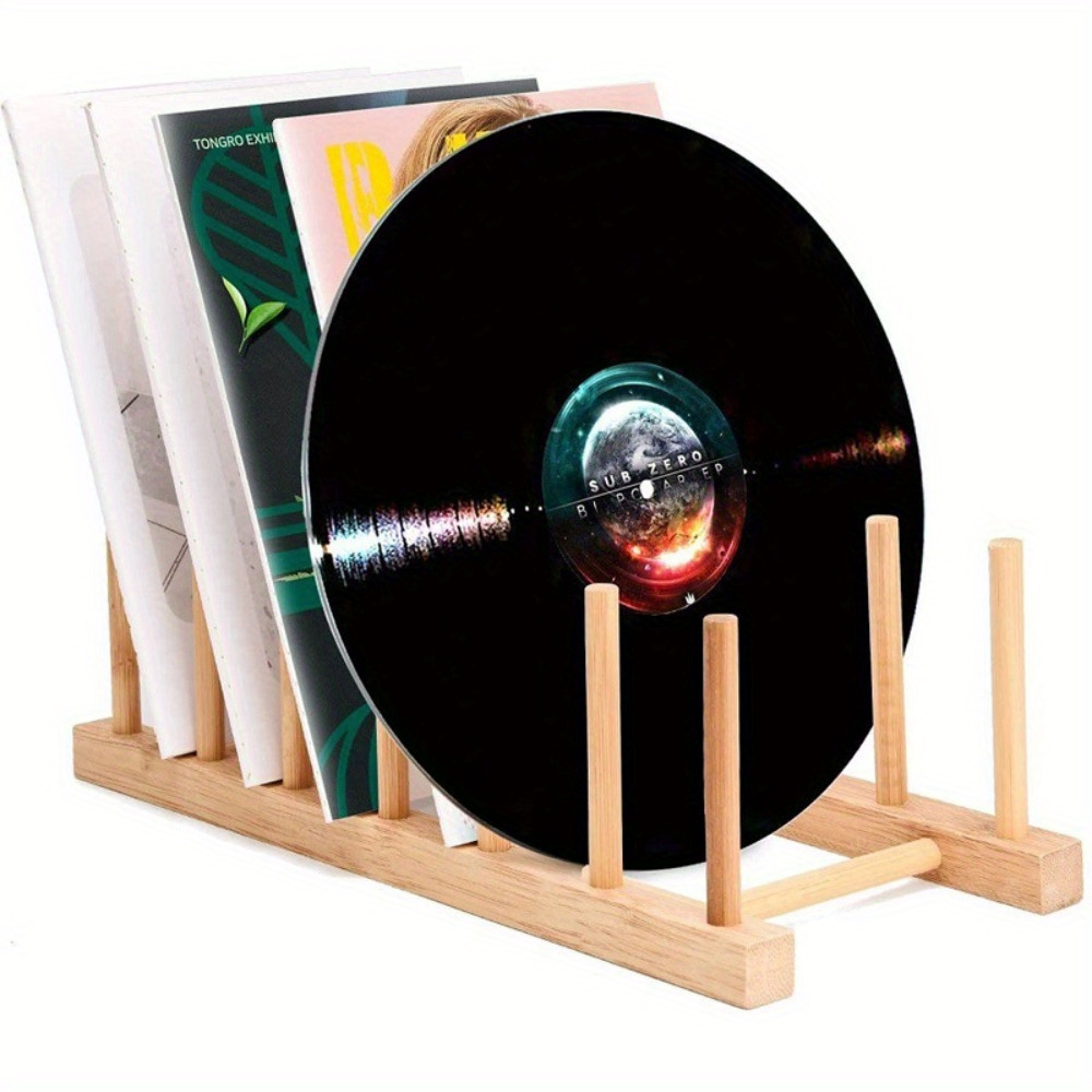 Vinyl Record Holder Display Stand Tabletop Now Playing Album - Temu