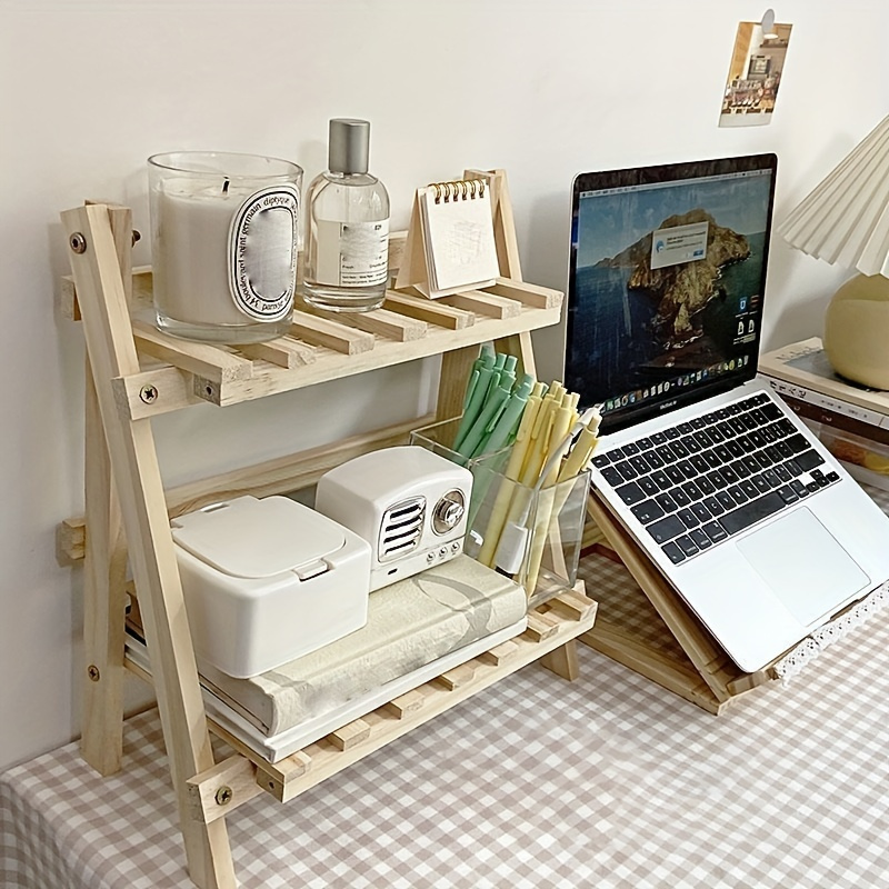 Multifunctional Double-Layer Storage Shelf: Desktop Storage Rack