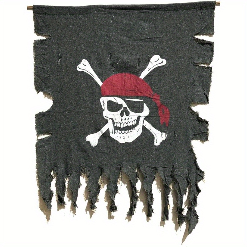 2 pièces Drapeau pirate Drapeau pirate extérieur Halloween-Décoration  Décoration de fête pour fête de pirate