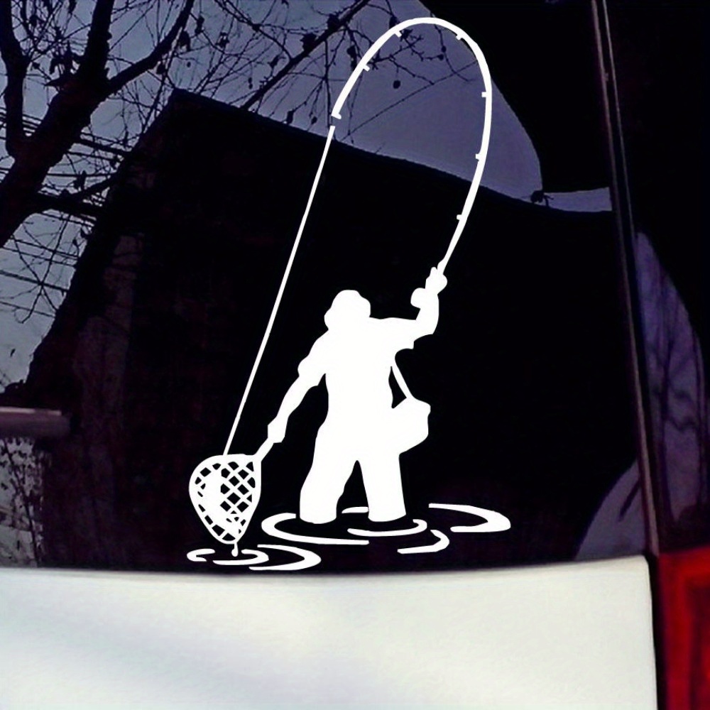 Bass Fishing American Flag - 3 Vinyl Sticker - For Car Laptop Water Bottle  Phone - Waterproof Decal