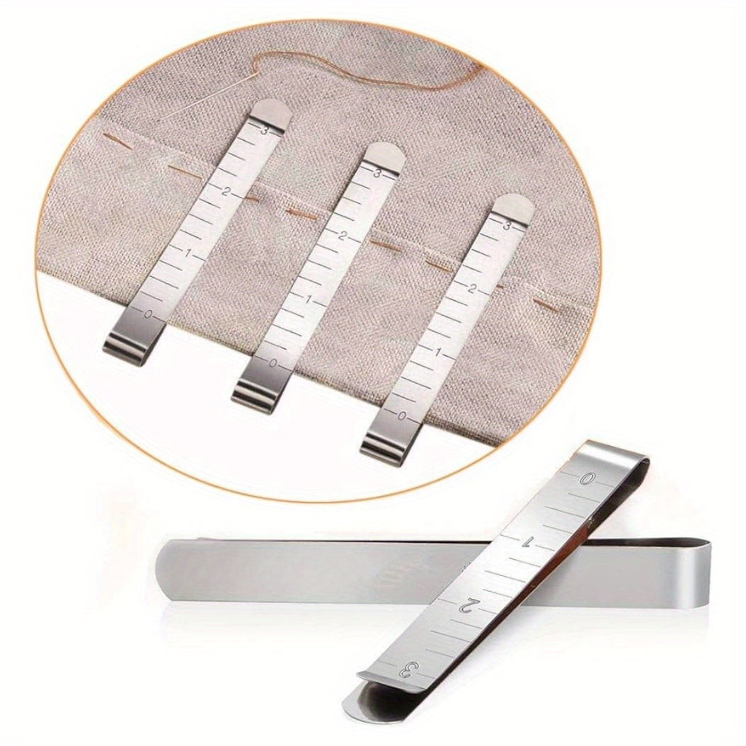 Quilting Supplies Stainless Steel Hemming Clips Measurement - Temu