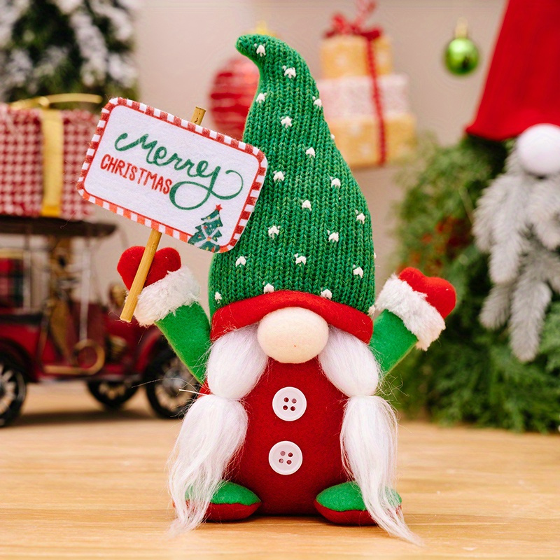 Décorations de Noël - gnome suédois fait à la main en peluche Père