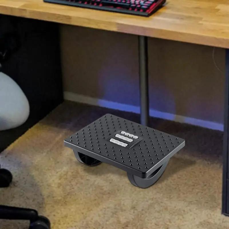 Under Desk Footrest Adjustable FootRest With Non-slip Foot Pad