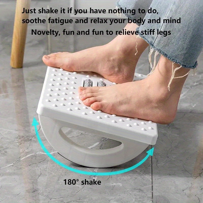 OShuKang Under Desk Foot Rest,Rocker Footrest Office Led Rest with Relieve  Fatigue,Foot Stool with Massage Texture