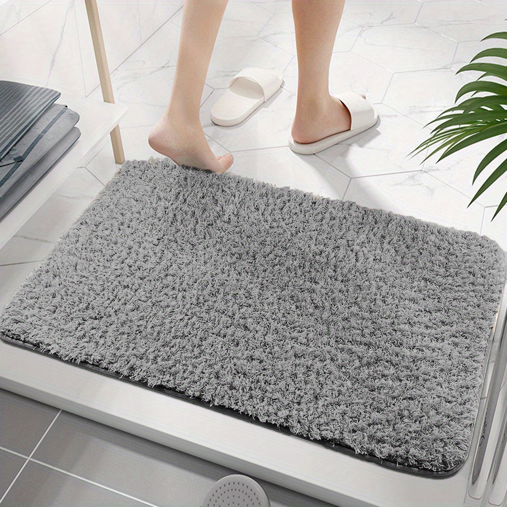 Waterproof Non-slip Plush Floor Carpet Bathroom Mat - Soft And Comfortable  Indoor Doormat For Home And Bathroom - Temu