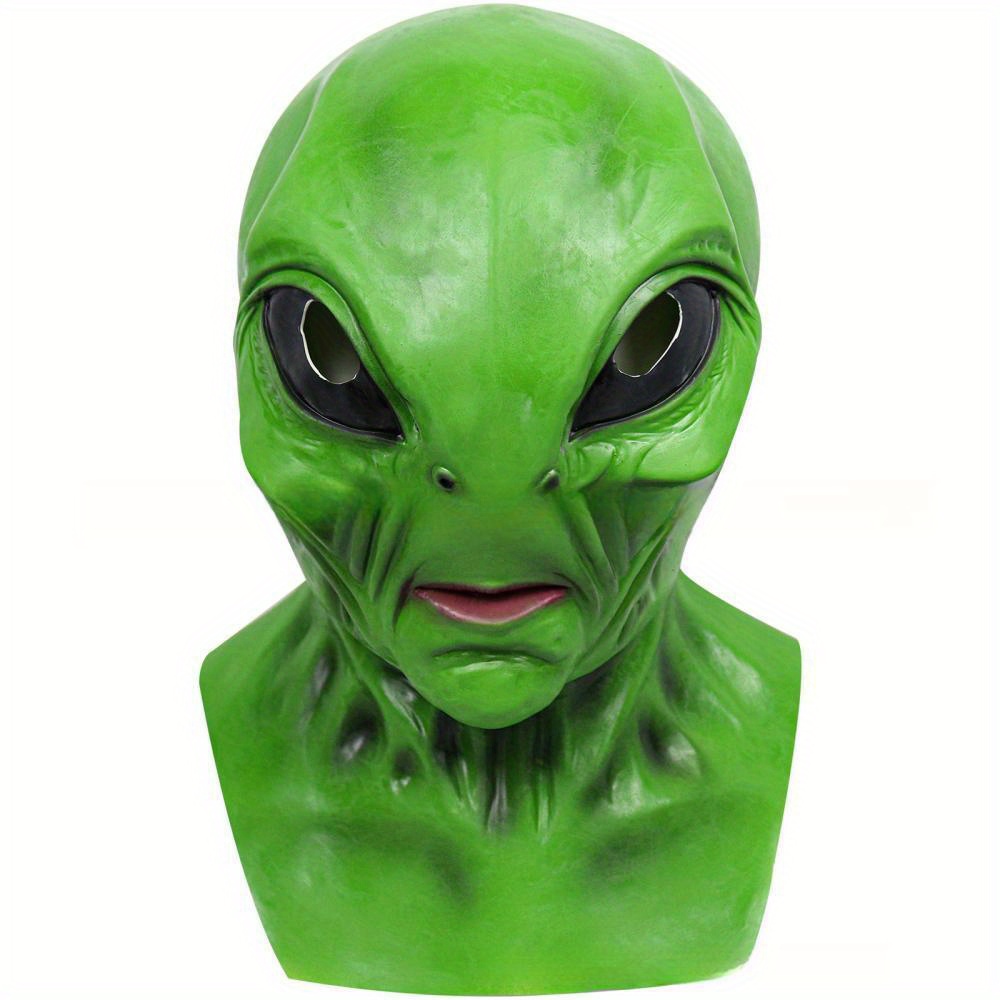 Máscara de alienígena realista espeluznante máscara de Halloween para  adultos látex cabeza completa fiesta accesorios disfraz