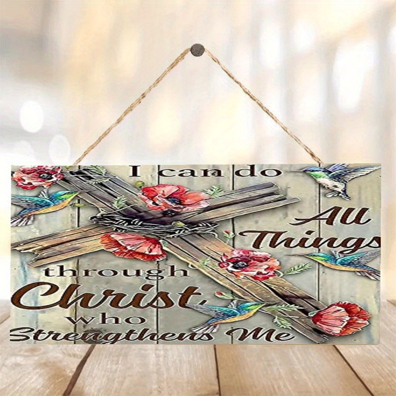 Wooden Hanging Tag Motivational Plaque Decorative Wood - Temu