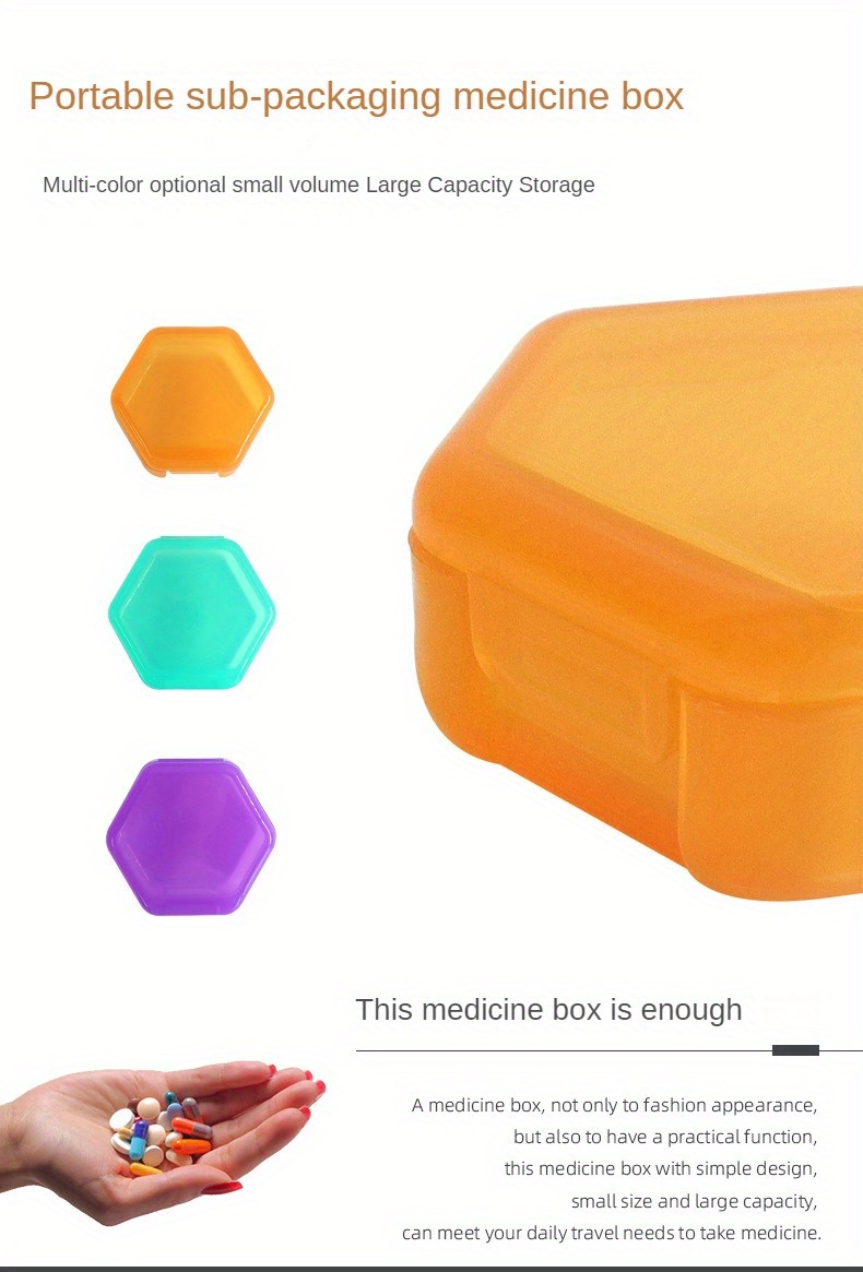Health Care Medicine Storage Box Household Products Tablet Packaging Box  Mini