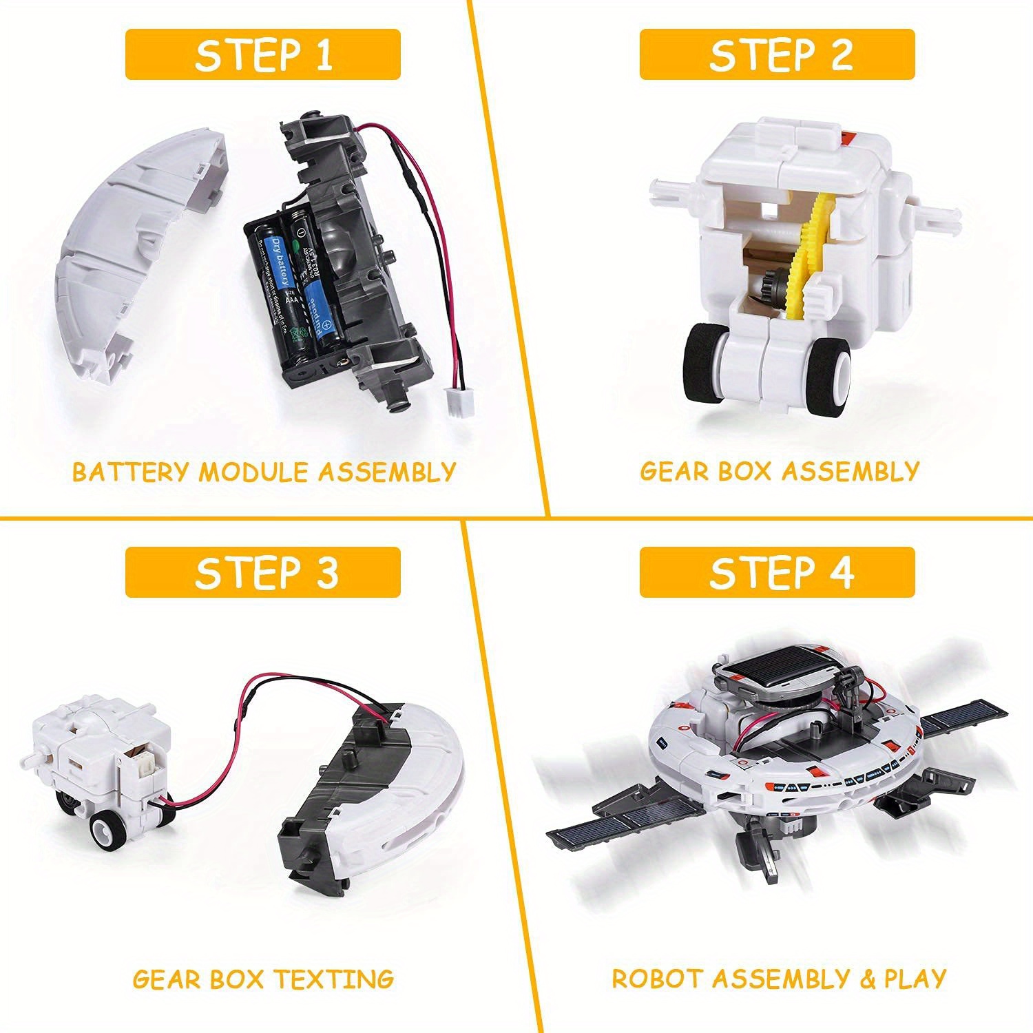 Science Kits for Kids Age 8-12, STEM Toys 6-in-1 Solar Robot