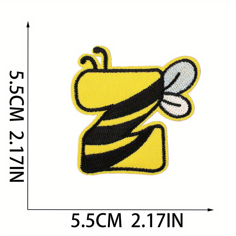 Cartoon Bee Shape Embroidery Patches For Clothing Iron Sew - Temu