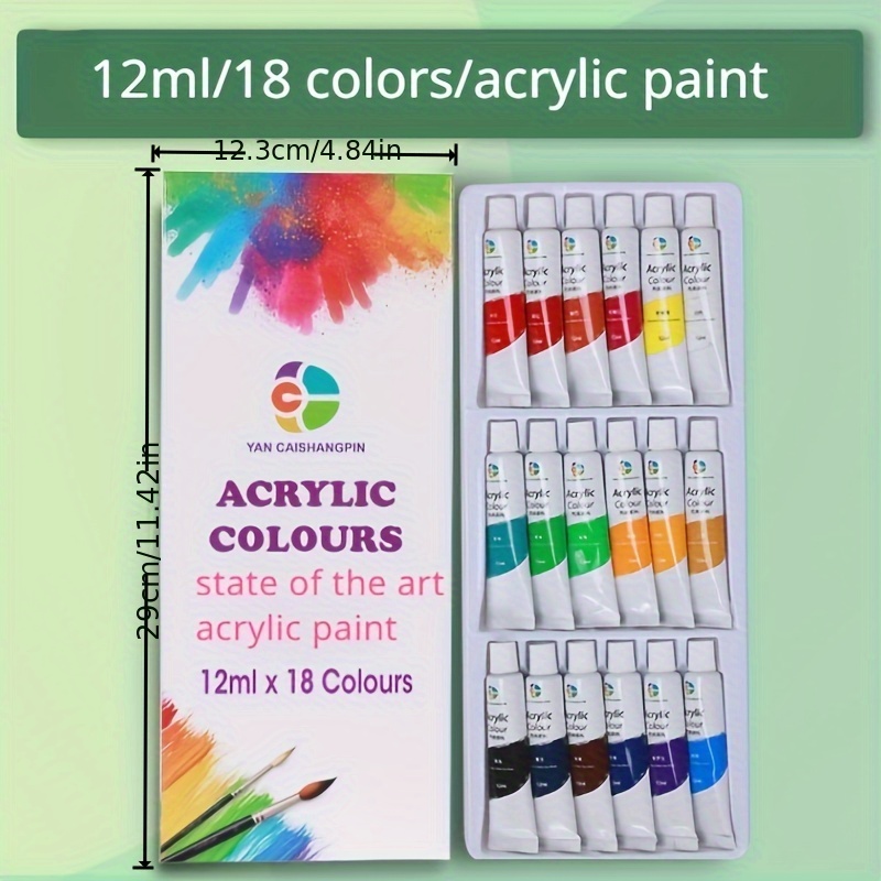 Beautiful Painter Acrylic Painting Pigment Beginner Set 12 - Temu