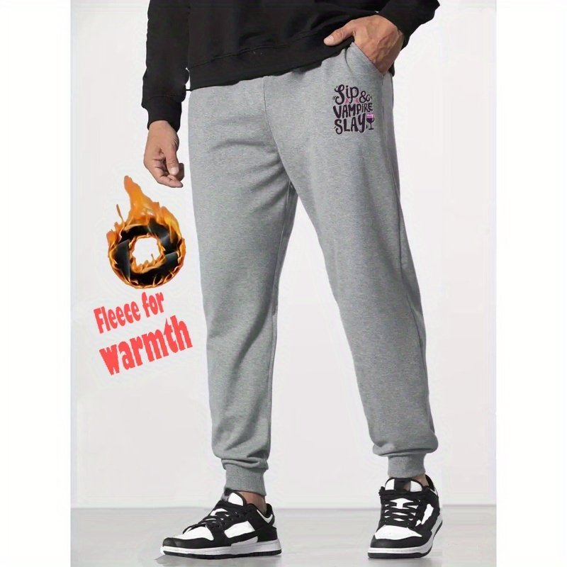 Vampire & Various Print, Men's Trendy Comfy Plus Size Sweatpants, Casual  Slightly Stretch Breathable Joggers For Outdoor, Men's Clothing