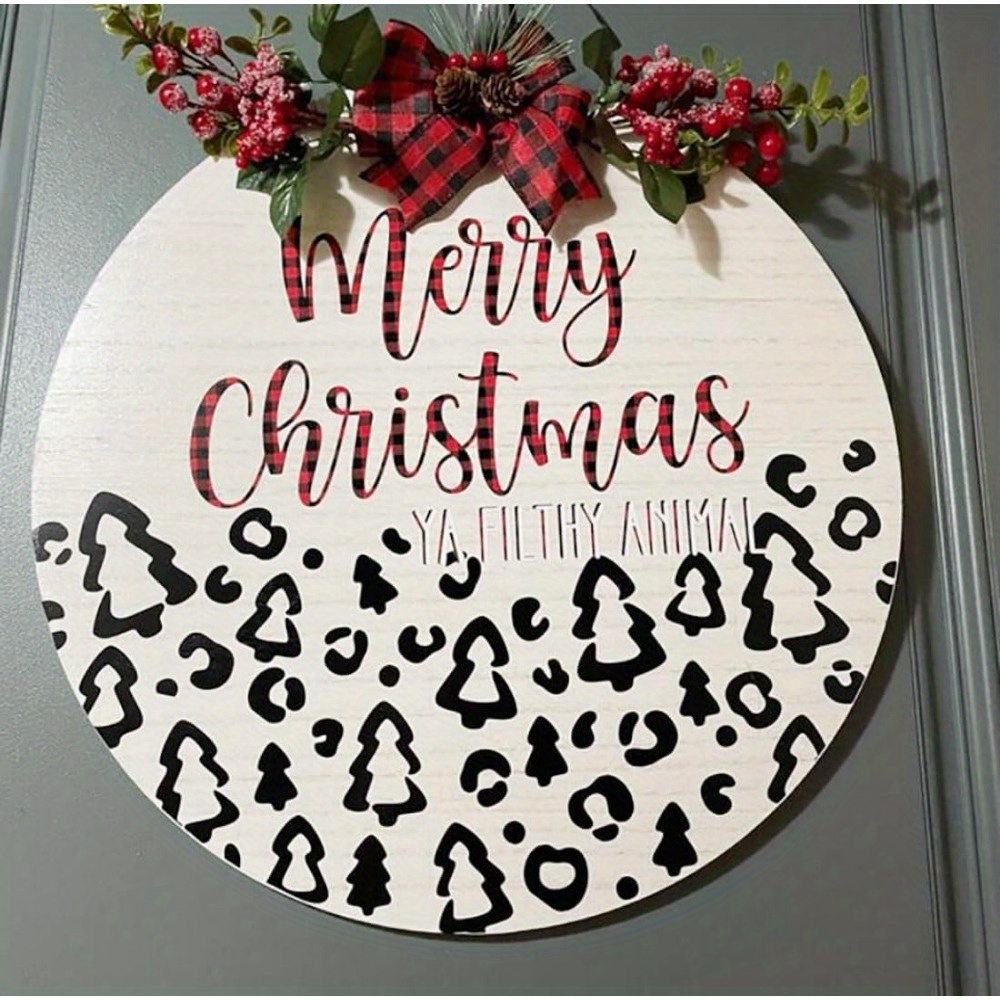 12 Inch Round Christmas Stencil Merry Christmas Stencil Christmas Stencils  for Painting, Drawing, Art and Wood Signs 