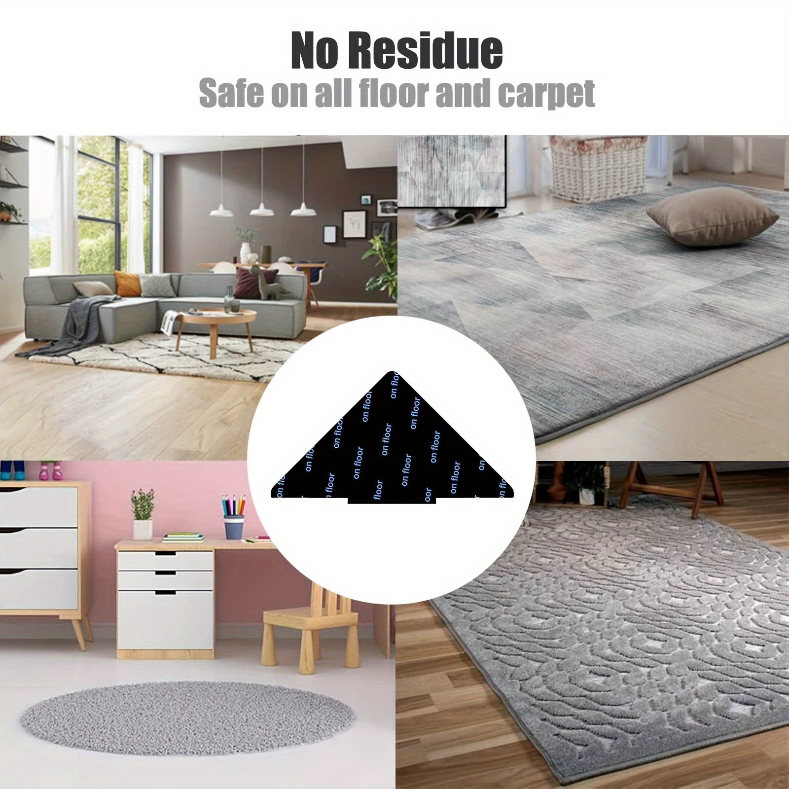 Non slip Rug Gripper Washable Area Rug Pad Tape Stickers - Temu