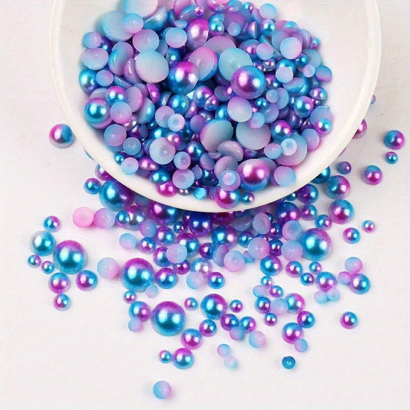 Mixed Color Imitation Glass Pearl Beads for Making Craft DIY