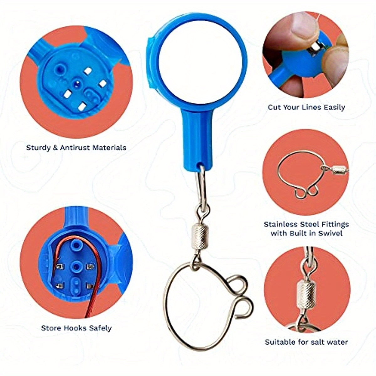 1PC Portable Fishing Hook Tier Tool For Quick And Easy Knot Tying By  Fishermen