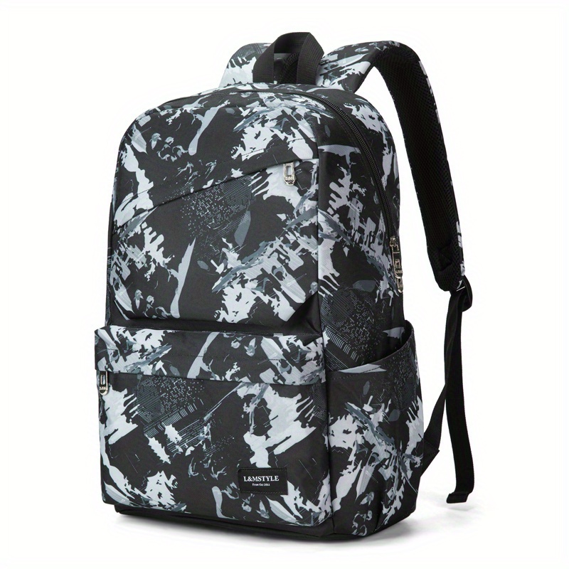 Men's backpack with waterproof print