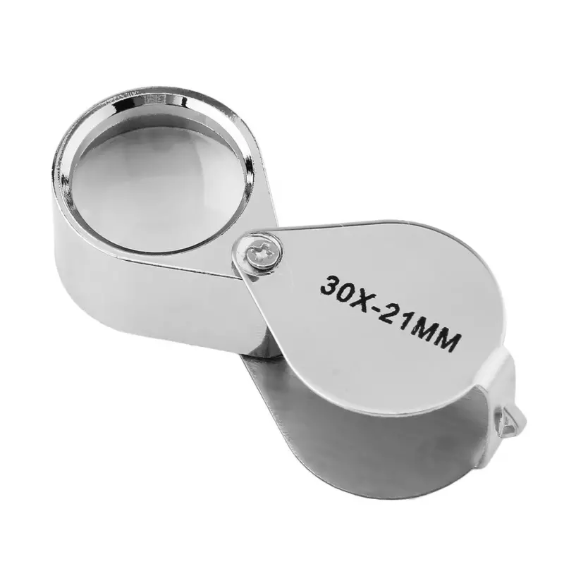 Portable Folding and M 30X Illuminated Jeweler Eye Loupe Jewelry Loupe  Loop, Ideal for Laboratory Inspection