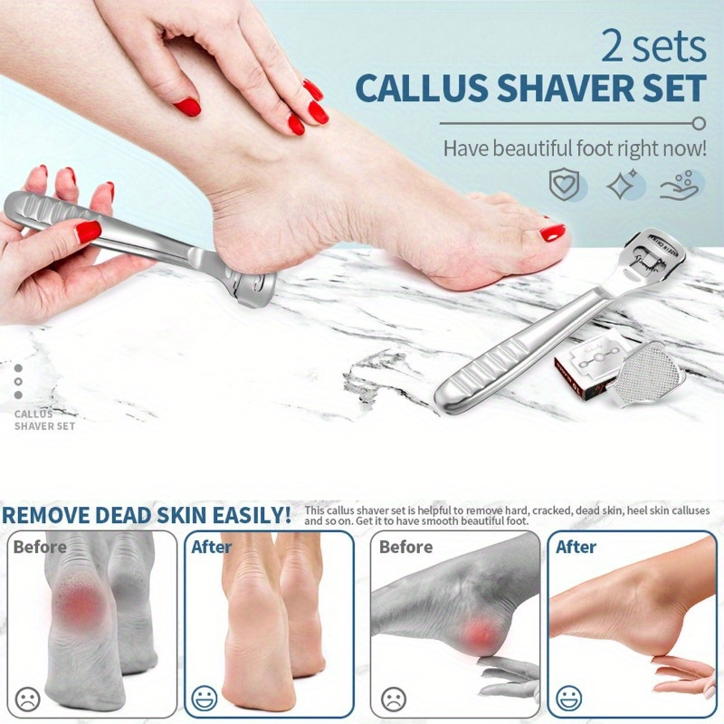 15Pcs Callus Shaver Callus Remover for Feet Heel Hard Skin Corn