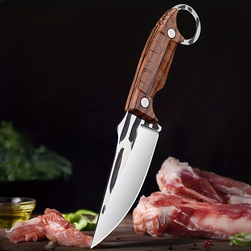 Mongolian High hardness mutton knife for meat cutting, Mongolian hand meat  knife, Roasted whole lamb steak knife