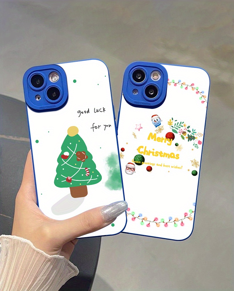 Christmas Tree Christmas Lights Graphic Silicone Phone Case Temu