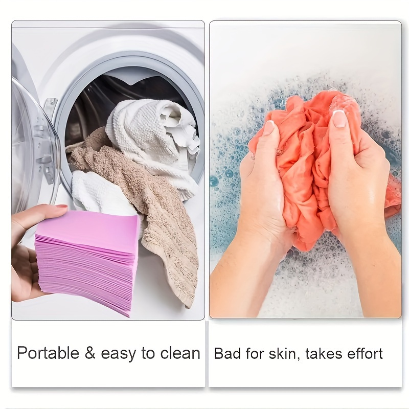 30pcs Laundry Sheets, Powerful Cleaning Powder For Underwear And